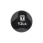 Rubber Medicine Ball - 12 Lb Black