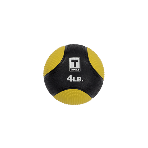 Rubber Medicine Ball - 4 Lb Yellow