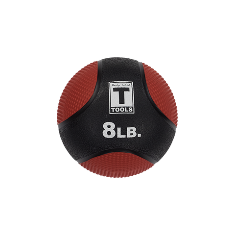 Rubber Medicine Ball - 8 Lb Red