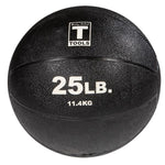 Rubber Medicine Ball - 25 Lb Black